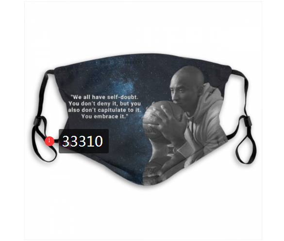 2021 NBA Los Angeles Lakers #24 kobe bryant 33310 Dust mask with filter